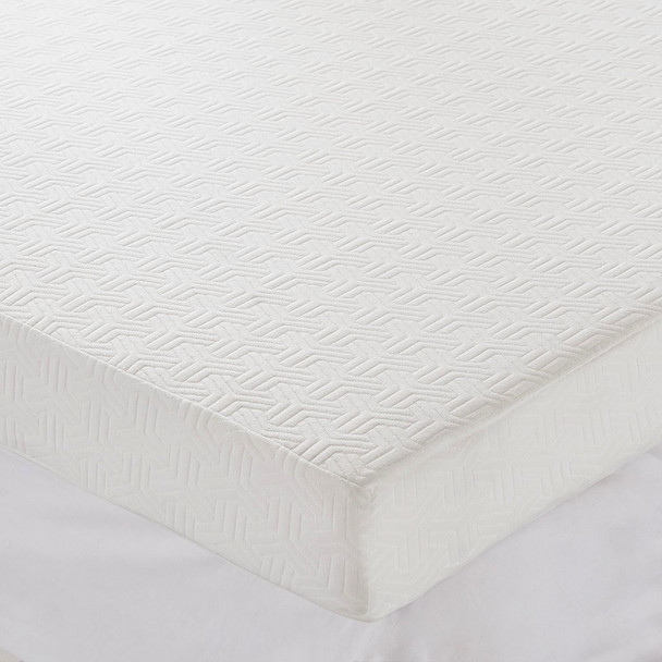 4" White Memory Foam Gel w/3M Cover Mattress Topper -  KING