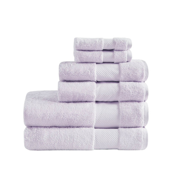 6pc Turkish Cotton Spa-Like Lavender Bath Towel Set (086569449634)