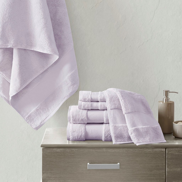 6pc Turkish Cotton Spa-Like Lavender Bath Towel Set (086569449634)