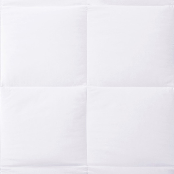 LEVEL 2 - White 300 Thread Count Cotton Sateen Down Comforter (Level 2 300 Thread-White-Comf)