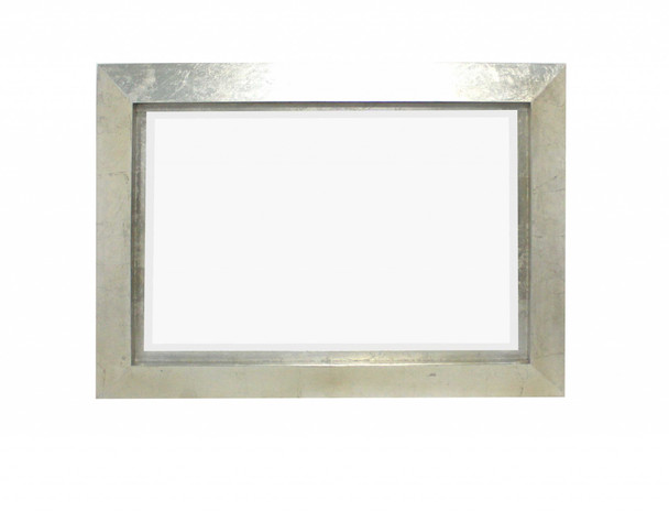 34" x 46" x 2.25" Silver Rectangular  Cosmetic Mirror