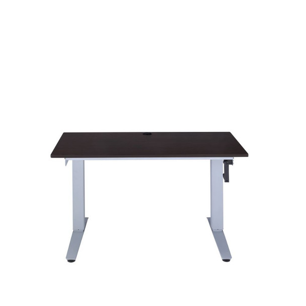 47.24" X 24" X 29-48" Espresso Paper Veneer Lift Desk