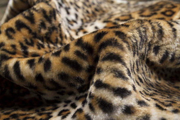 50" x 70" Leopard Faux Hide Throw
