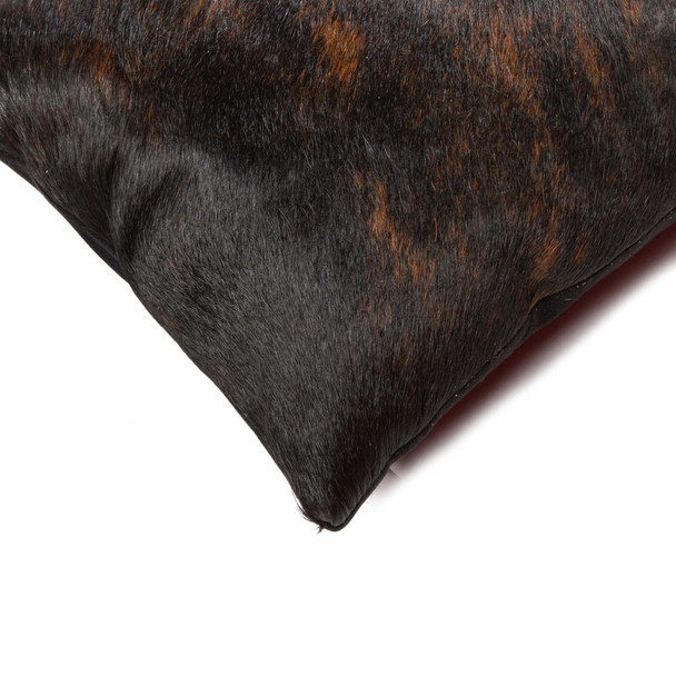 18" x 18" x 5" Chocolate Cowhide  Pillow