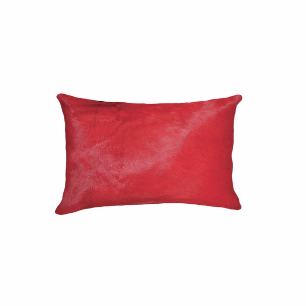 12" x 20" x 5" Firecracker Cowhide  Pillow