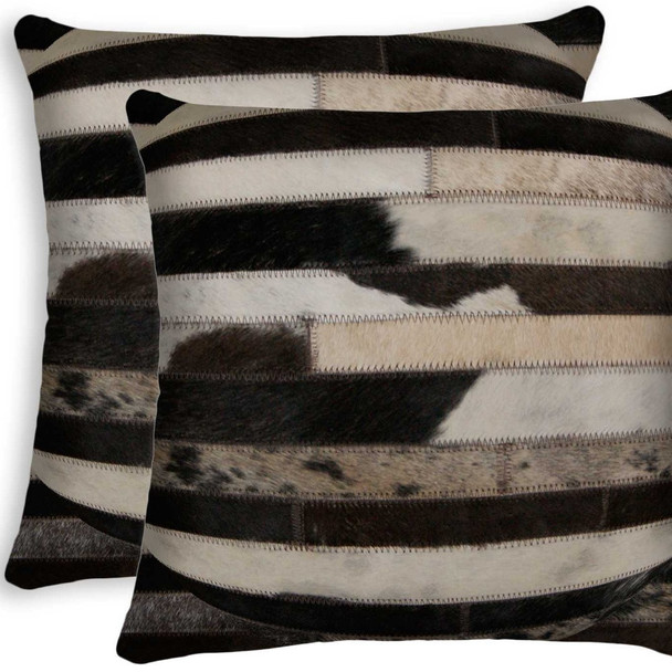 18" x 18" x 5" Tricolor  Pillow 2 Pack