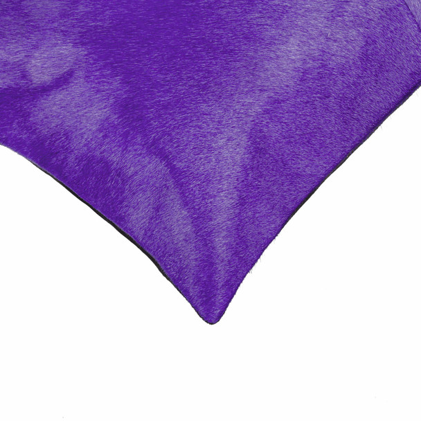 18" x 18" x 5" Purple Cowhide  Pillow 2 Pack