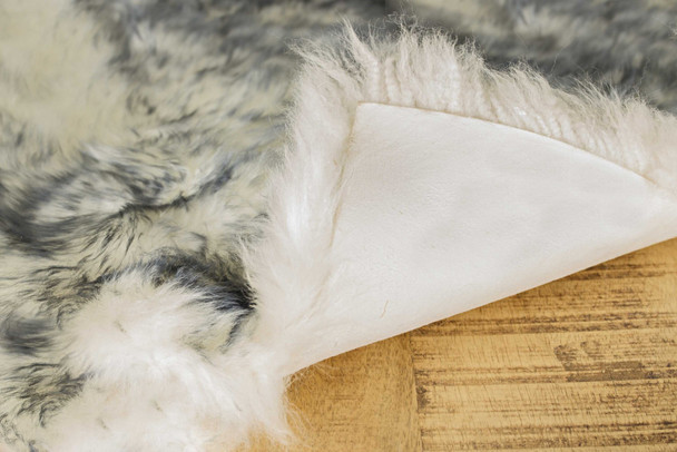 Gray Ombre Natural Sheepskin Seat Chair Cover