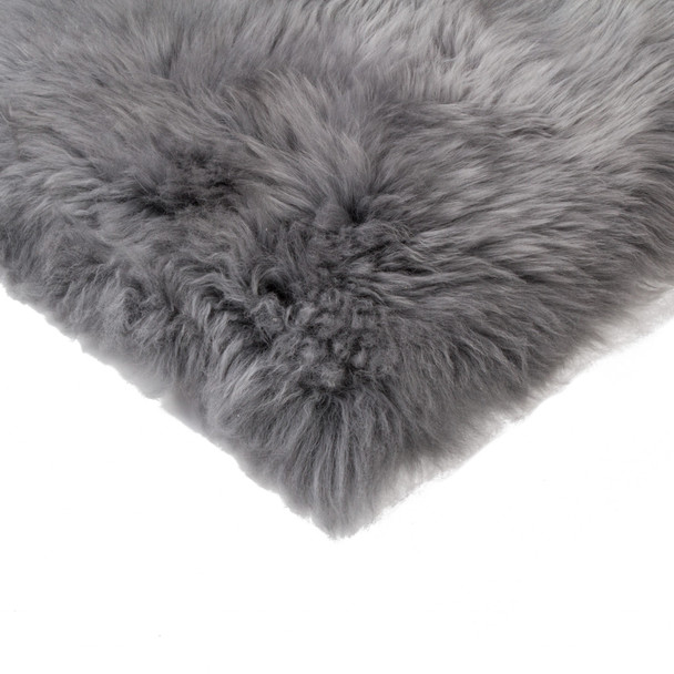 Gray Natural Sheepskin Seat Chair Cover