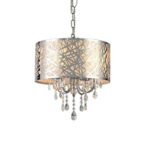 Abstract 4-light Crystal Chandelier