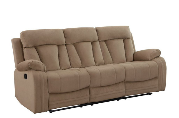 120" Modern Beige Fabric Sofa Set