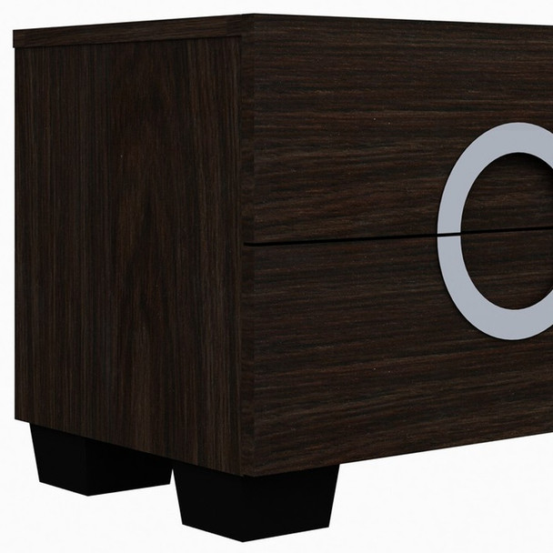 18" Refined Wenge High Gloss Nightstand