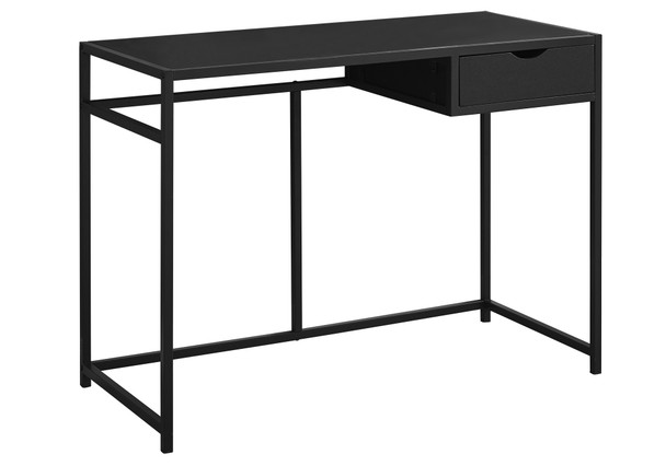 20" x 42.25" x 30" Black Mdf Metal  Computer Desk