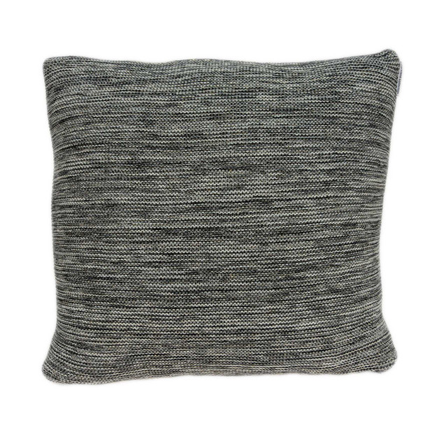 20"x 20" Transitional Heather Gray Cotton Pillow