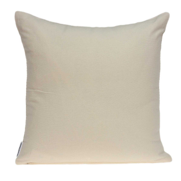 20" x 6" x 14" Transitional Beige Pillow Cover With Poly Insert