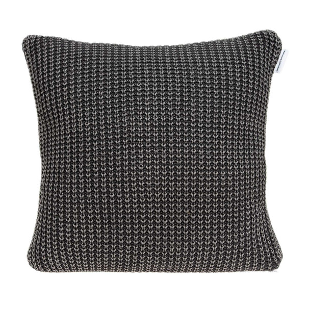 20" x 7" x 20" Transitional Charcoal Pillow Cover With Poly Insert