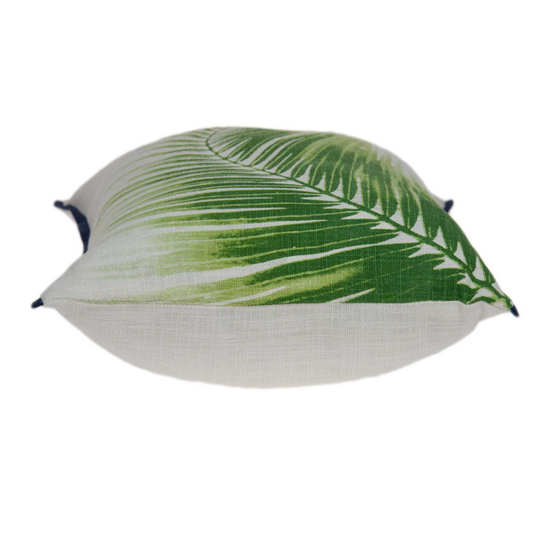 20" x 6" x 14" Cool Tropical Green Pillow Cover With Poly Insert