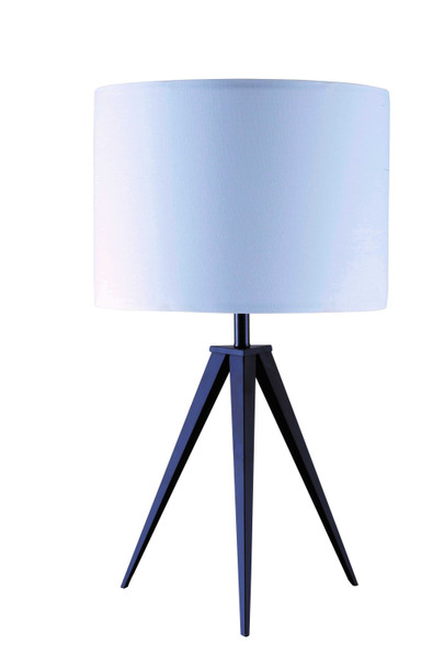 Contemporary Black Tripod Table Lamp