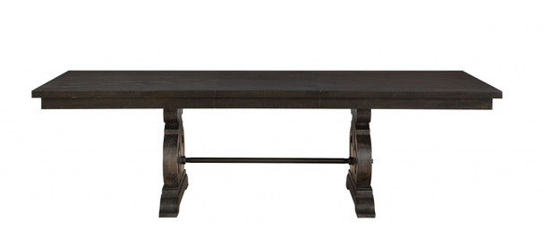 45" X 104" X 30" Rustic Walnut Wood Dining Table
