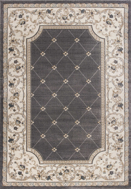 9' x 12'  Polypropylene Grey or  Ivory  Area Rug