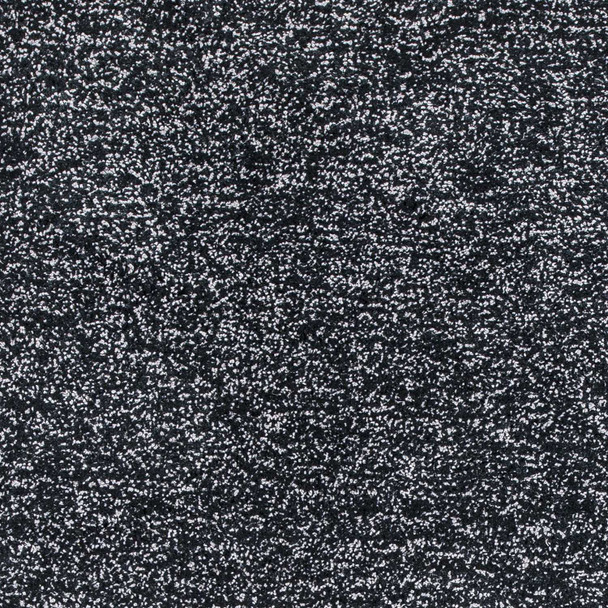 9' x 13' Polyester Black Heather Area Rug