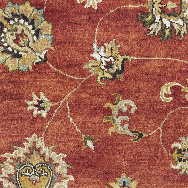 5' x 8' Sienna Floral Vine Wool Indoor Area Rug