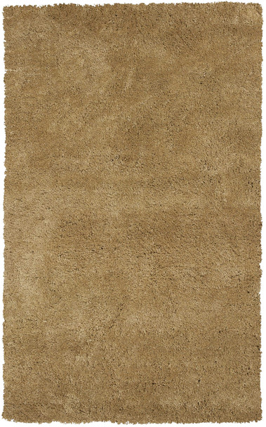 2' x 4' Polyester Gold Area Rug