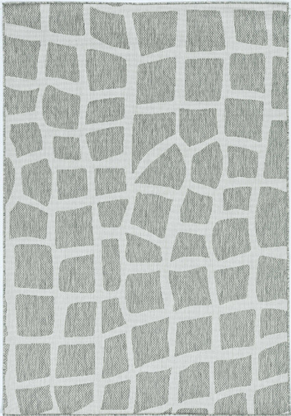 3' x 5' Ivory or Grey Polypropylene Area Rug