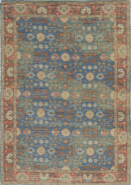 3' x 5' Blue or Red Jute Area Rug