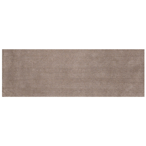 8' Beige Plain Runner Rug