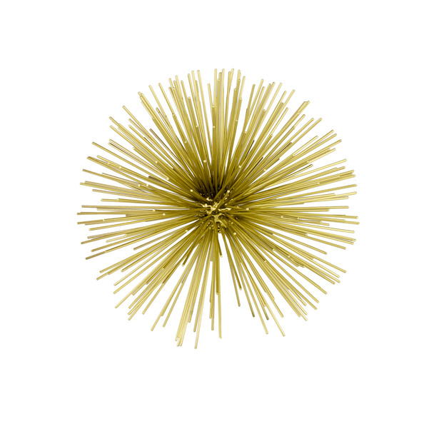 8"Antique Gold Finish Urchin Medium Sphere