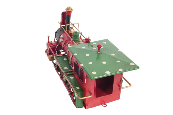 6" x 27.5" x 8.5"TinMetalHandmade Christmas Train Model