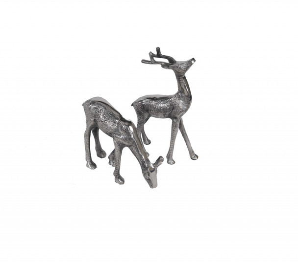 Stag and Doe Bookends or Sculptures