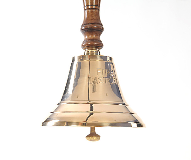 5.5" x 5.5" x 10.5" Fire Last Call Hand Bell