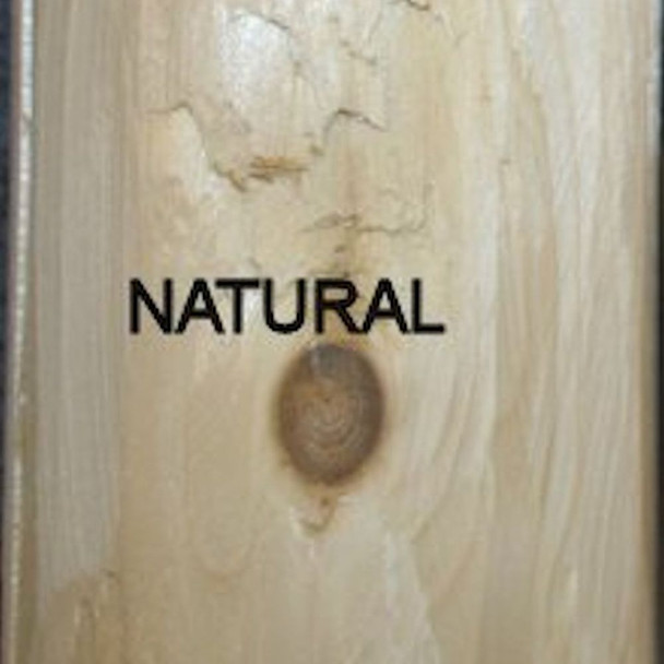 Natural Unfinished Low Post Cedar Log King Bed