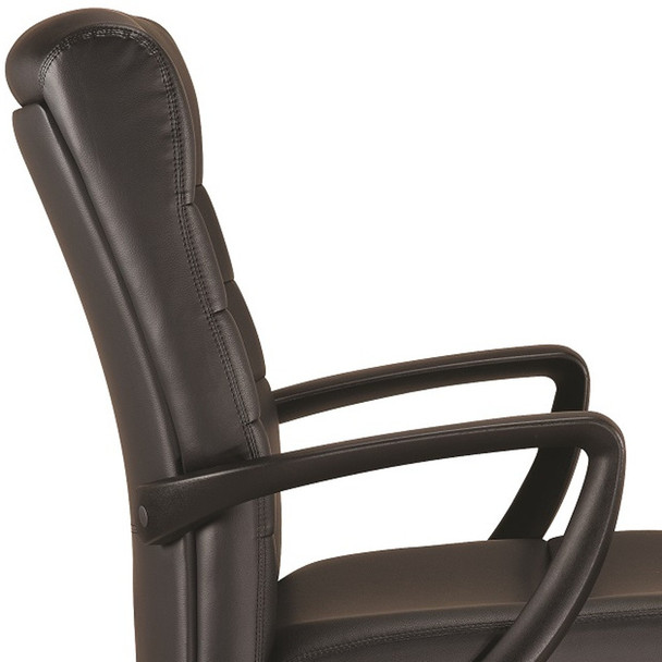 25.8" x 28.9" x 38.8" Black Leather Chair