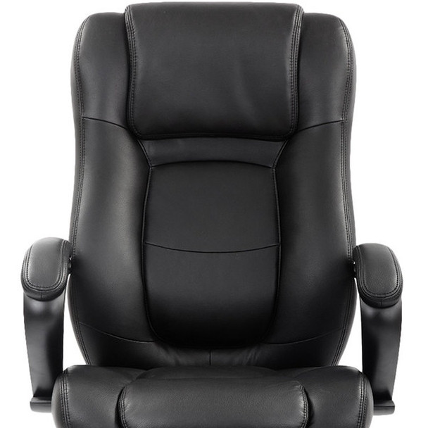 26.37" x 27.55" x 44.8" Black Leather Chair
