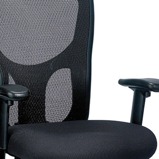 26" x 24" x 41" Black  Mesh   Fabric Chair