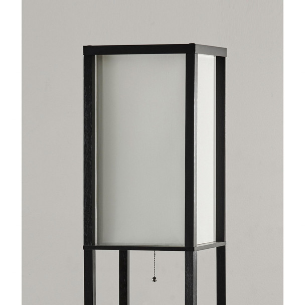 72" H Sleek Column Style Floor Lamp with Storage