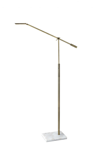 Brass Metal Floor Lamp Adjustable and Dimmable LED
