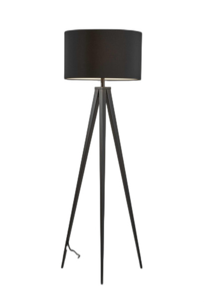 Treble Floor Lamp Three Black Metal Legs