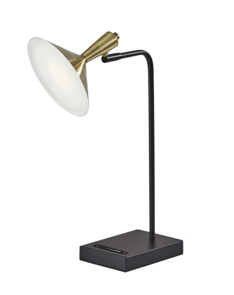 Brass Spotlight Black Metal LED Desk Lamp