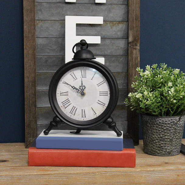 Elegant Norman Metal Table Clock