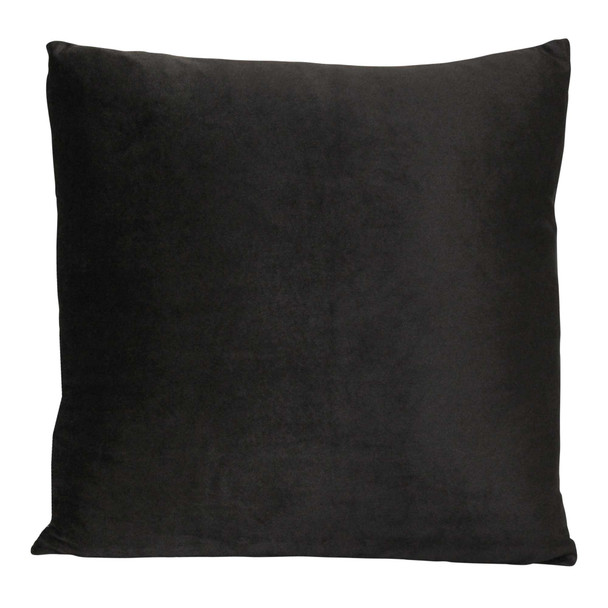 Black Velvet 18" Square Pillow