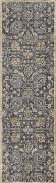 5'x8' Taupe Machine Woven Traditional Indoor Area Rug