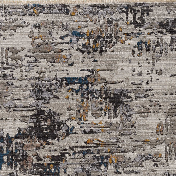 90" X 114" Ivory  Polyester Rug