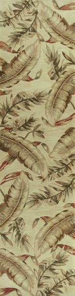 4'x6' Ivory Hand Tufted Tropical Leaves Indoor Area Rug