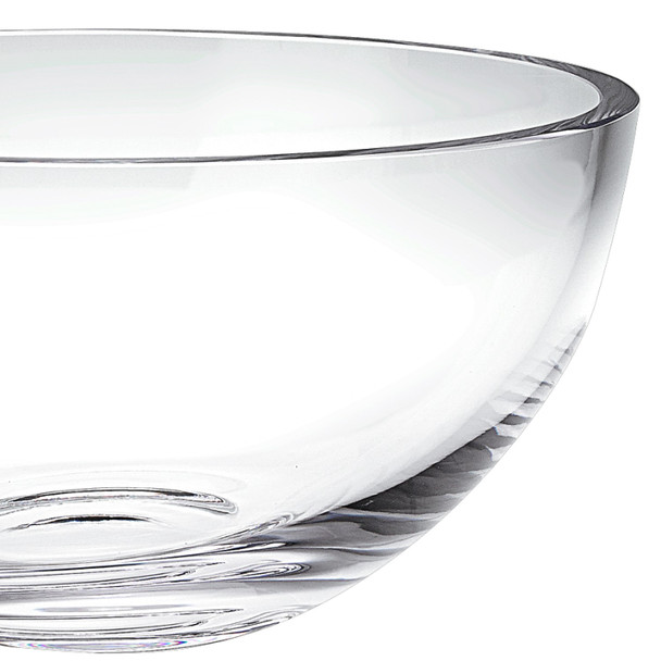 10" Mouth Blown Glass Salad or Fruit Bowl