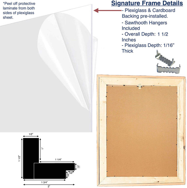 18x24 Natural Weathered Grey Picture Frame with Plexiglass Holder