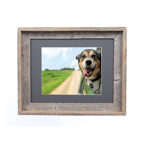 16x20 Rustic Cinder Picture Frame with Plexiglass Holder